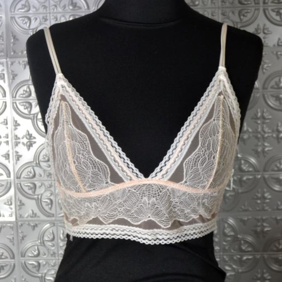 Victoria's Secret Lace Bra Bralette Longline - Picture 1 of 2